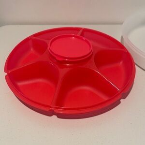 Tupperware Red Serving Tray